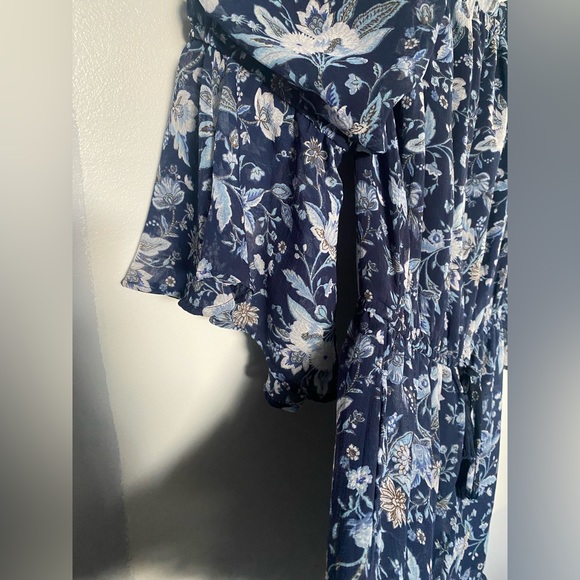 American eagle blue floral print romper - Picture 2 of 2